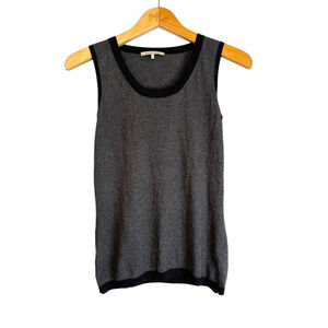 Gerard Darel Knit Silk Cashmere Tank Top Gray Size Small